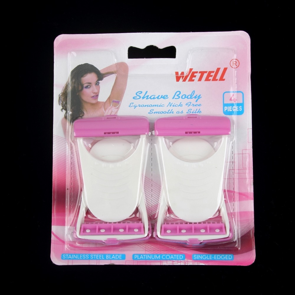 Portable Armpit Razor Hair Removal Epilator Women Beauty Manual Shaver Hair Remover 4pcs/set