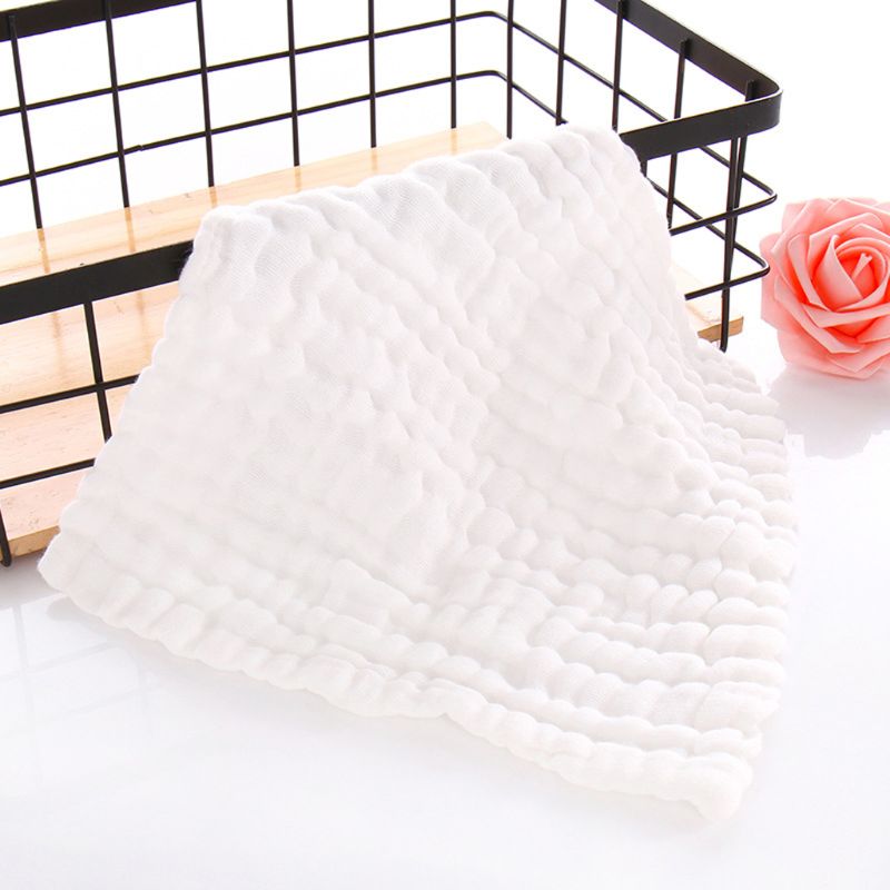 5 stk / parti 6- lag bundvand vask vask lommetørklæde nyfødte baby ansigt håndklæder pleje håndklæde størrelse 30*30cm