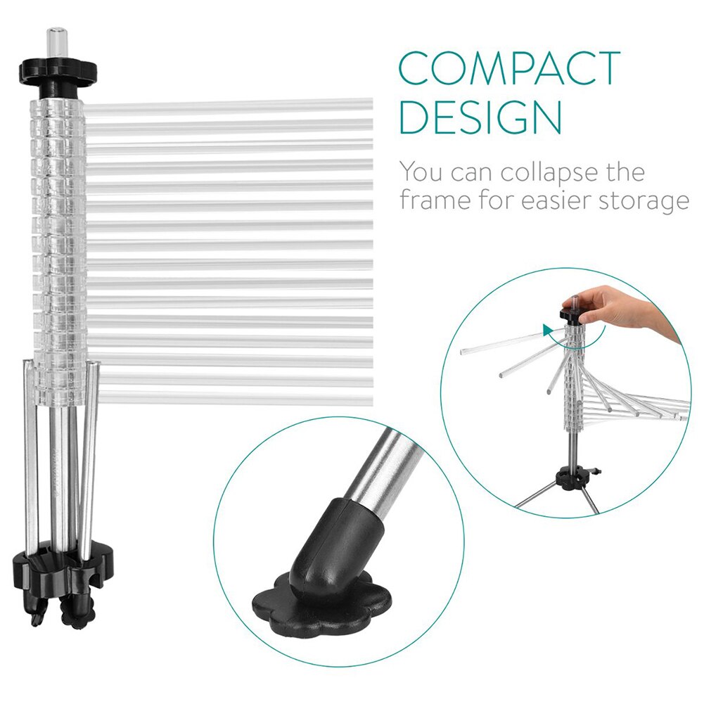 Pasta Drying Rack Foldable Rotation Hanging Noodle Holder Accessories Manual Stand Kitchen Easy Clean Tools Home Spaghetti