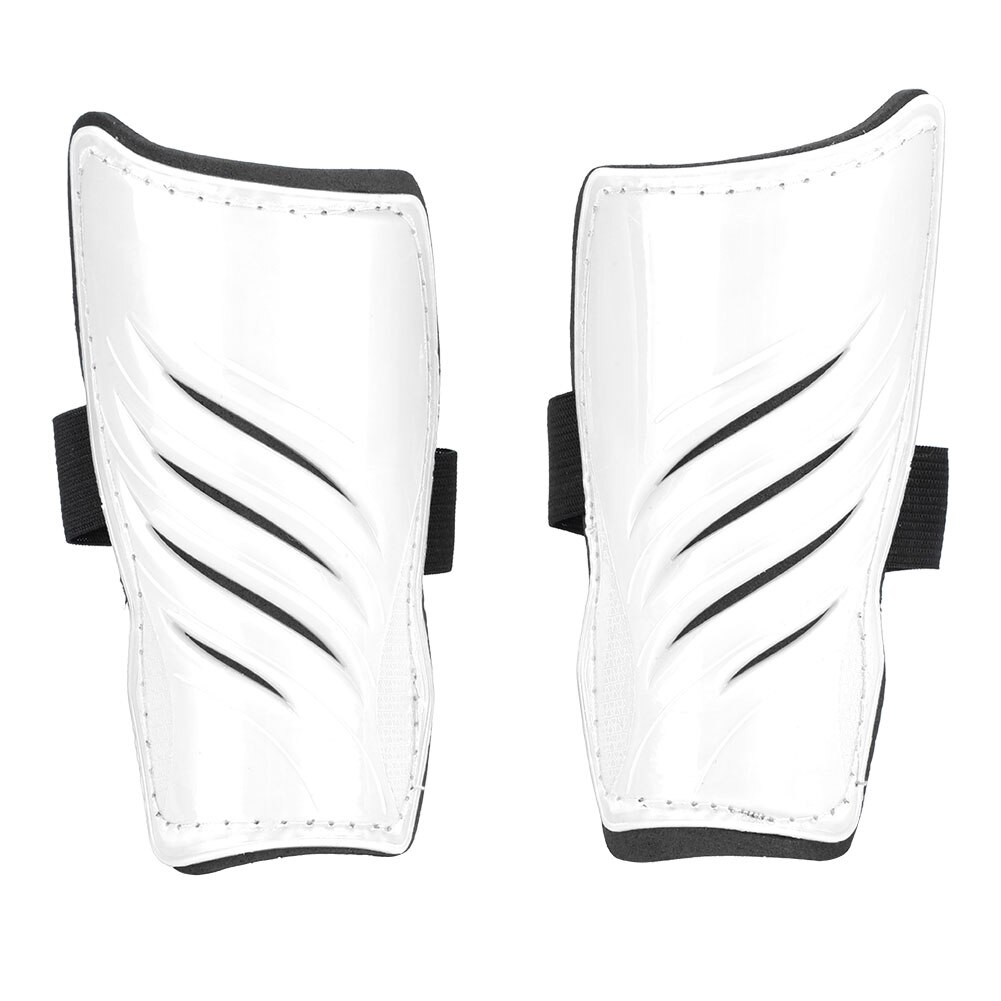 1pair Breathable Soccer Shin Pads Safety Plate Soft Soccer Football Shin Guard Pads Leg Protector For Women Men 5 Color: White