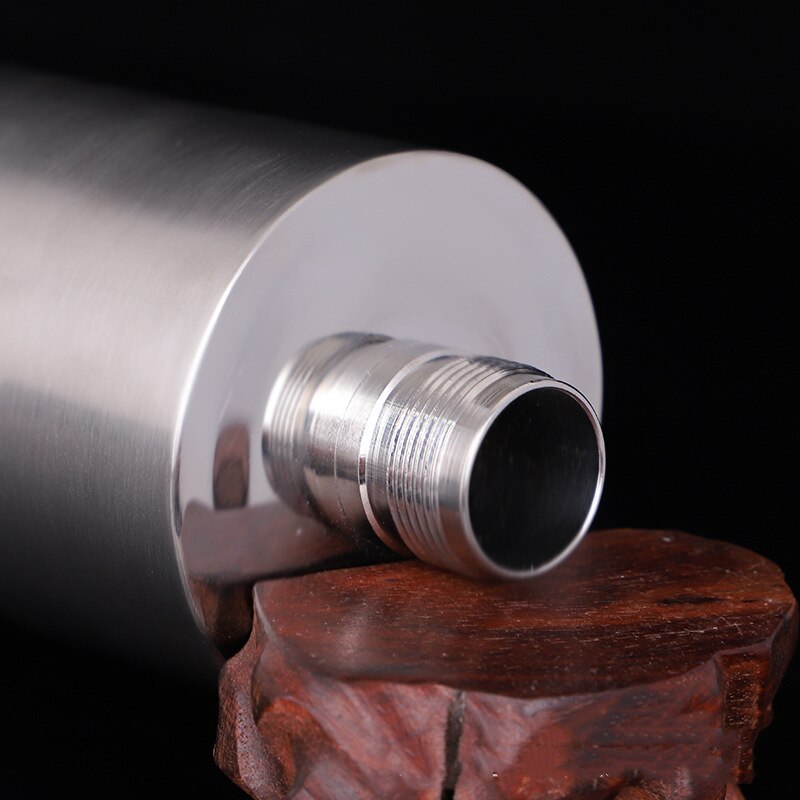 Cylindrical 304 Stainless Steel Flasks 18oz/500ml Bottle Alcohol Flagon Pot 304 Stainless steel Material Can Store Liquor