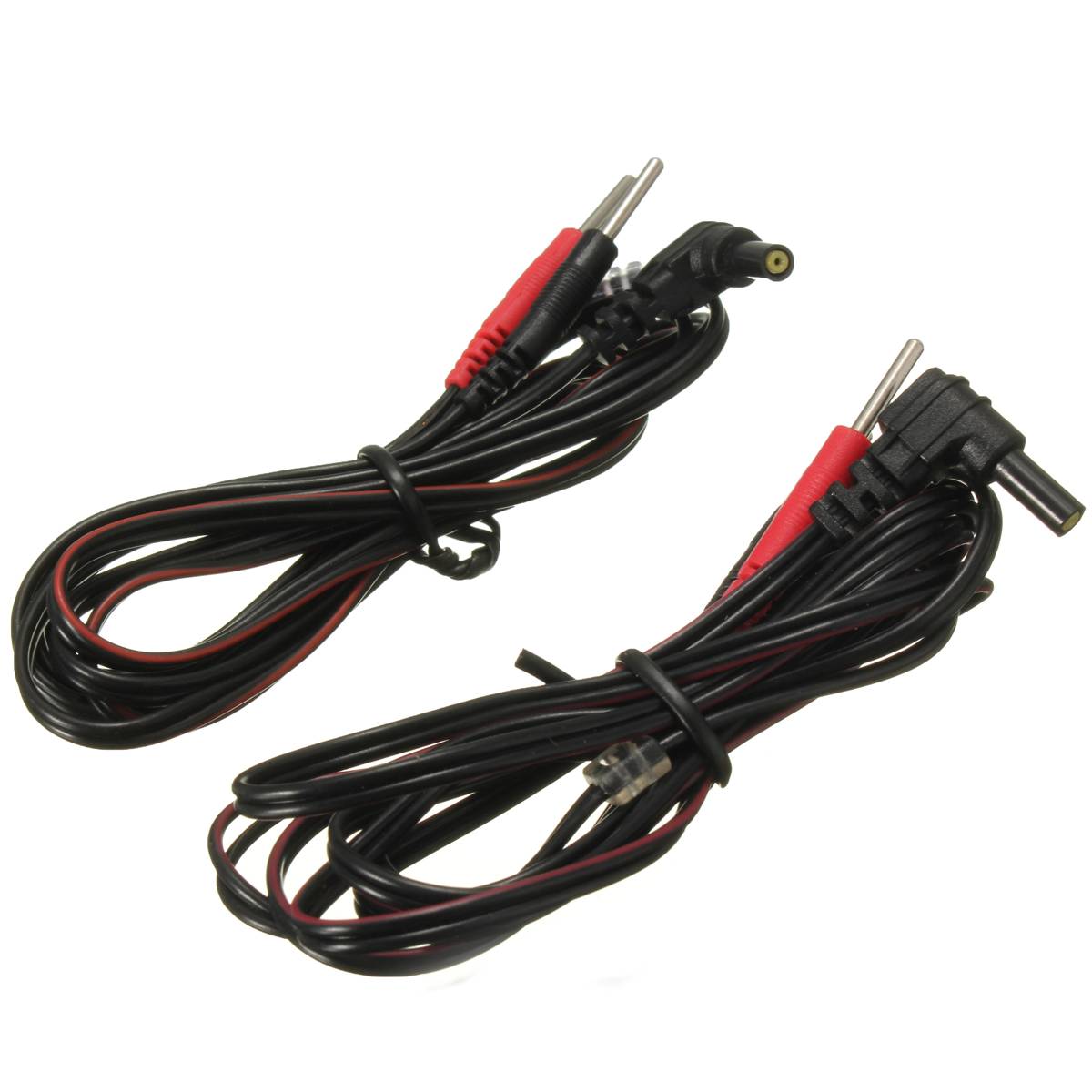 2PCS Replacement Standard Electrode Lead Wires Standard Pin Connection For Tens / Ems Massage Digital Therapy Machines