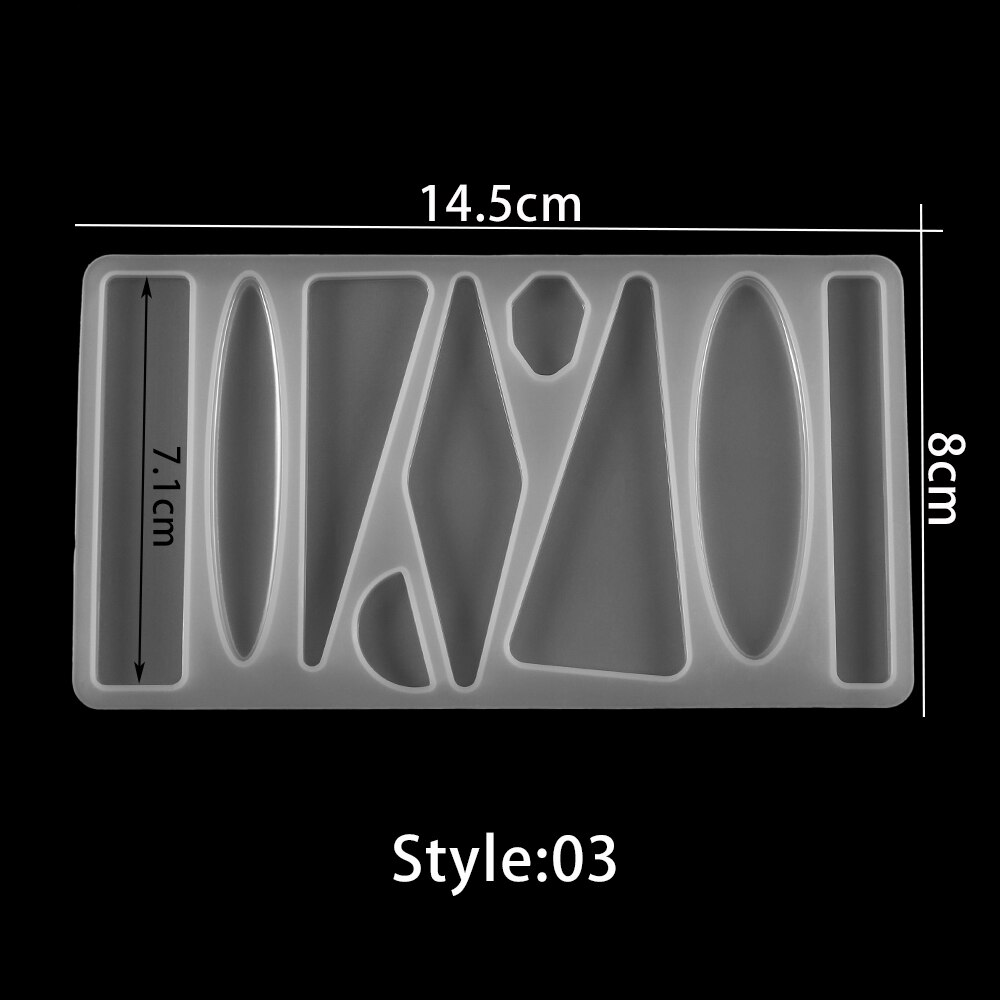 Multi-style szpilka Barrette silikonowe formy przezroczyste do włosów klipy żywica epoksydowa UV formy do DIY tworzenia biżuterii akcesoria do włosów: Style 03