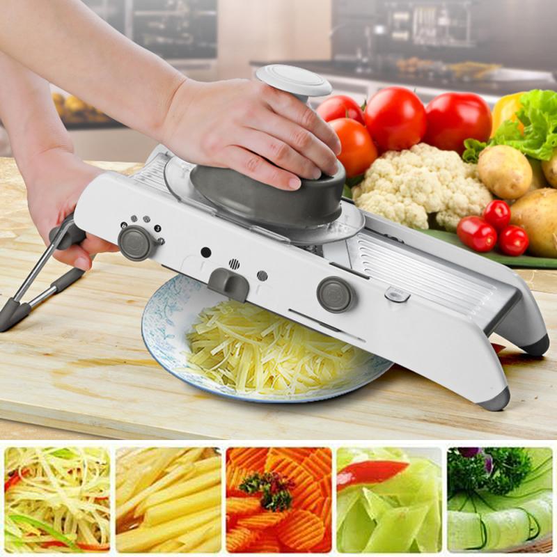 Keuken Cutter 18 In 1 Verstelbare Bladen Fruit Slicer Groente Fruit Cutter Chopper Multipurpose Groente Mandoline Slicer