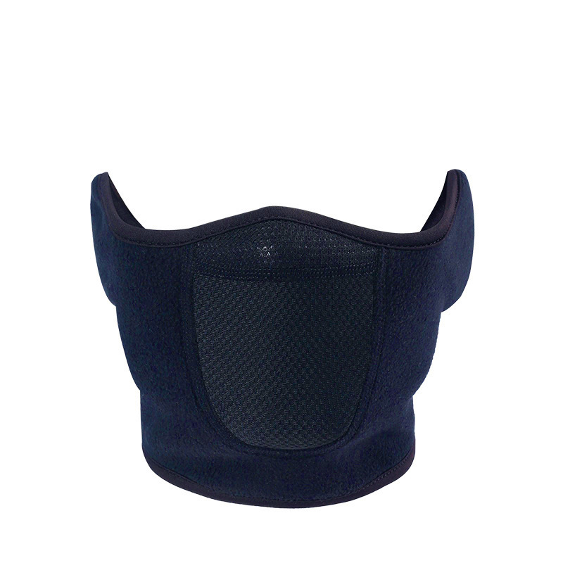 Kallt väder halsvärmare öronskydd fleece termisk halsduk mask ansiktsbandana skidåkning cykling sport snowboard vandring män kvinnor vinter: Röd