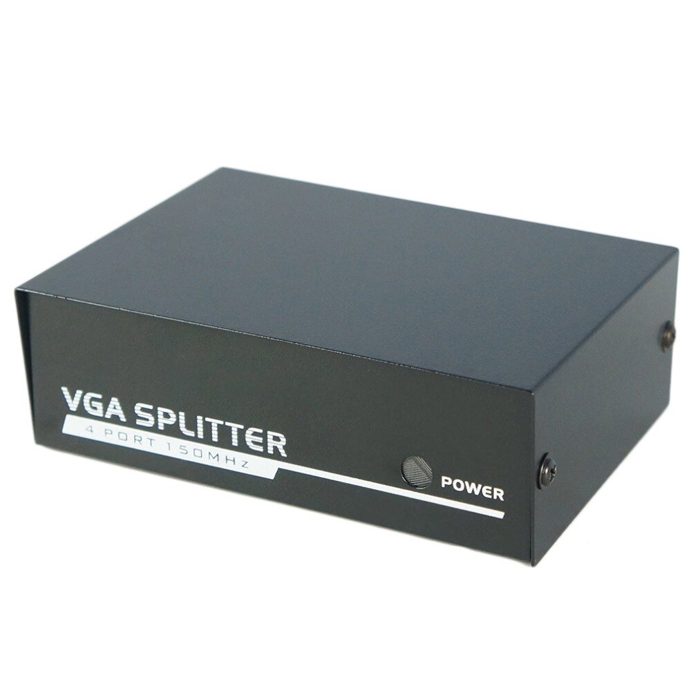 Newest 150MHz 4 Port Monitor Switch VGA SVGA Video Splitter Box Adapter USB Powered