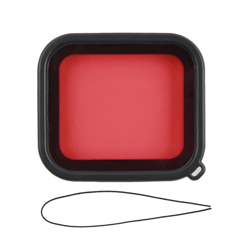 Para GoPro Hero 5 Hero 6 7 accesorios buceo subacuático Filtro de color para objetivos Set para Go Pro HERO5 HERO6 negro Super Suit Housing: RED