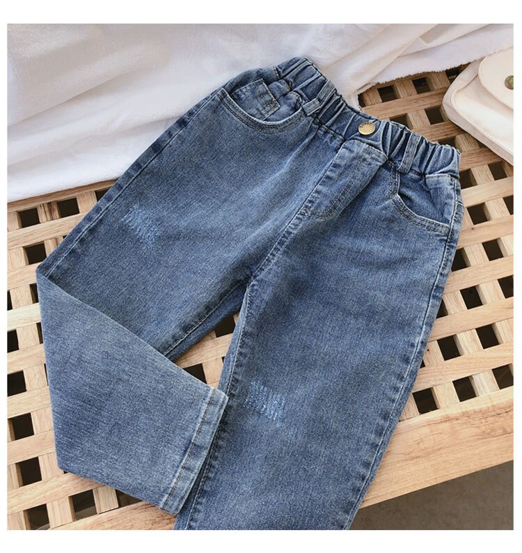Abbigliamento per bambini 2020 primavera e autunno nuovi ragazzi e ragazze pantaloni larghi e comodi per bambini jeans temperamento slim per bambini