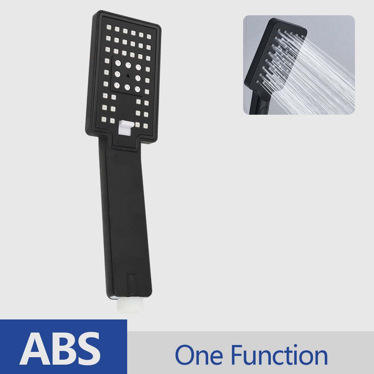 Hand-held Shower Head Water Saving Black Bathroom Rainfall Shower Nozzle Aerator High Pressure handheld Shower Head: shower head C