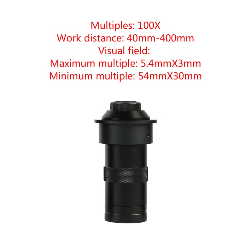 625 Lines 1/3 CCD Digital Industry BNC Video Microscope Camera CS C-Mount Lens For Phone SMD BGA PCB Soldering: 100X