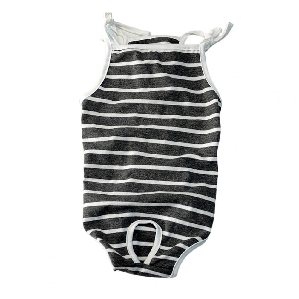 Pet Sanitary Pants Cozy Health Care Pet Sanitary Pants Elastic Pet Short Pants: Dark Gray / M