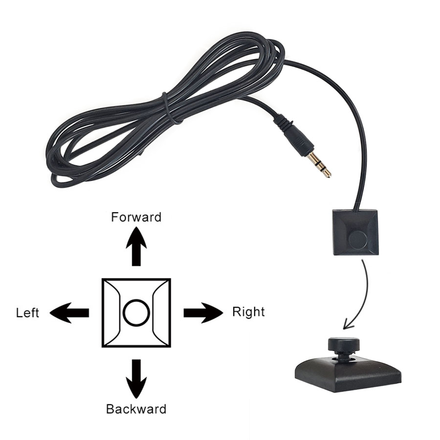 DIYSECUR Caja de control de 4 vías Conmutador Convertidor de canal de vídeo para 360 ° Sistema de cámara panorámica para coche, marcha atrás delantera trasera izquierda derecha