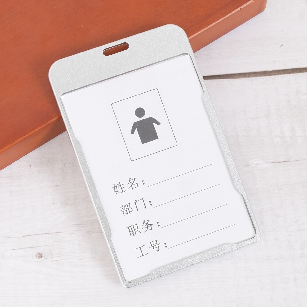 1Pc Aluminium Card Sleeve Id Badge Case Clear Bank Credit Card Badge Holder Accessoires Uiten Mijn Persoonlijkheid