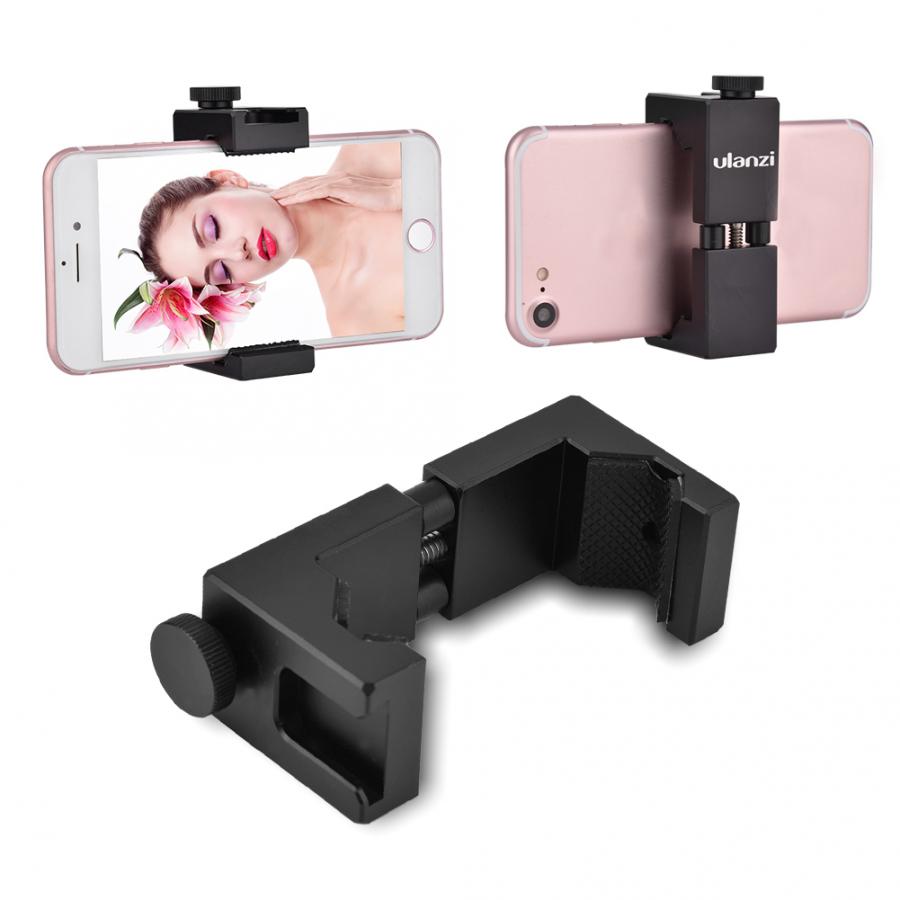 Ulanzi IRON MAN II Metal Mount Adjustable Smartphone Clip with Shoe Universal Phone Holder 1/4" Screw Mount Phone Photograph