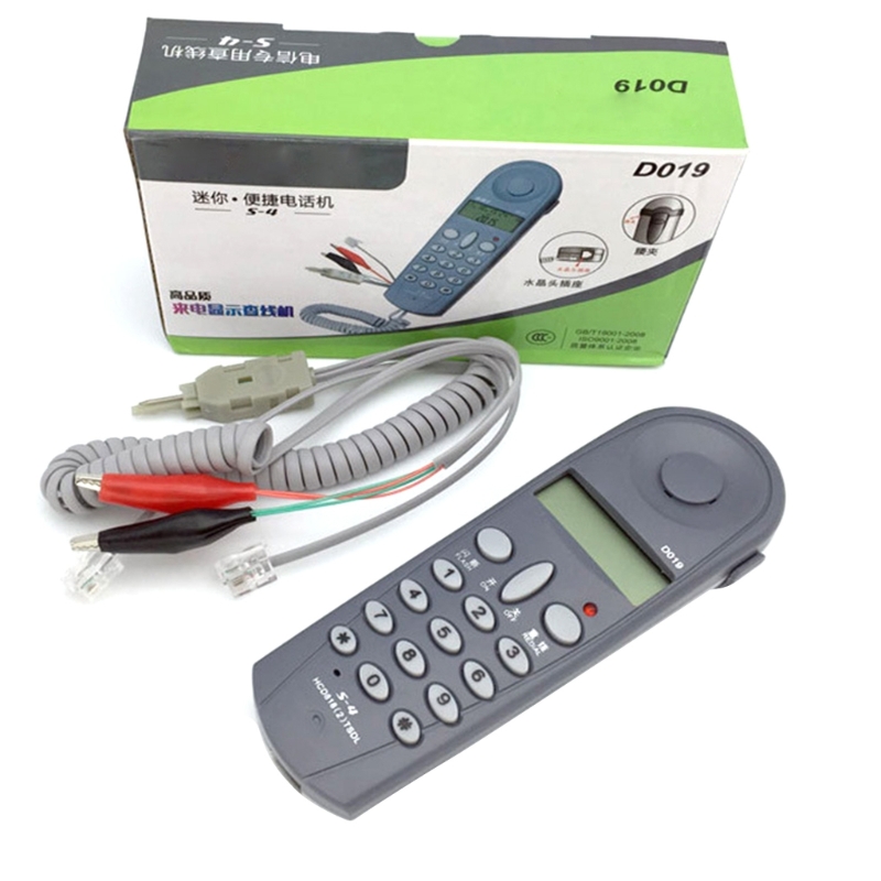 Schnur gebundenes Telefon Test telefon, d019 Festnetz telefon mit Anrufer-Display-Telefonen mit großer Taste für zu Hause, Büros