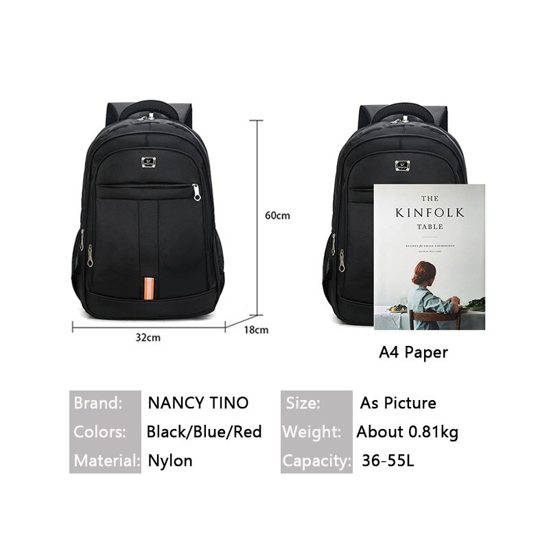 Mochilas de grande capacidade ao ar livre dos homens computador de viagem de negócios 15.6in portátil saco masculino e feminino estudante escola esporte mochilas