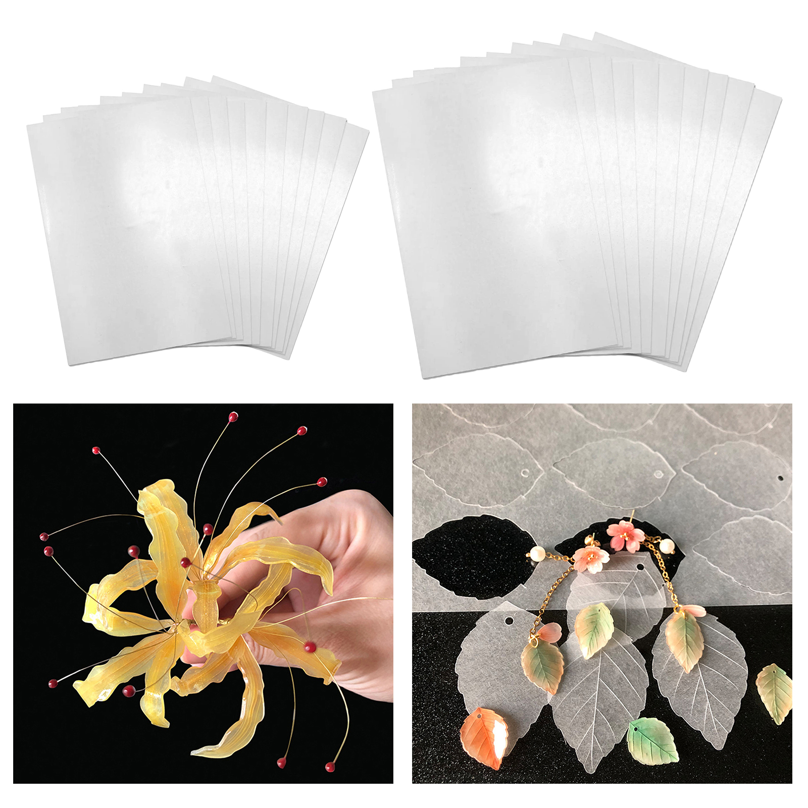 10x Heat Shrink Sheets, Heat Shrink Plastic Sheet Kit, Shrinky Art Paper, Shrink