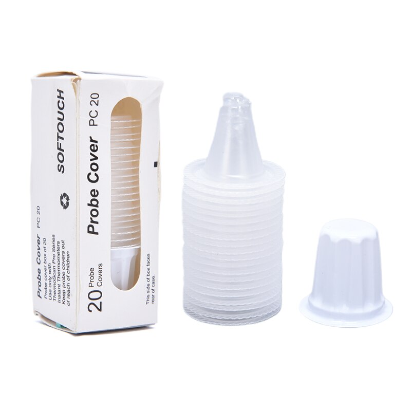20 stk. øretermometerdeksel, linsefiltre, probedeksel til braun thermoscan 7.6*3*2.8mm