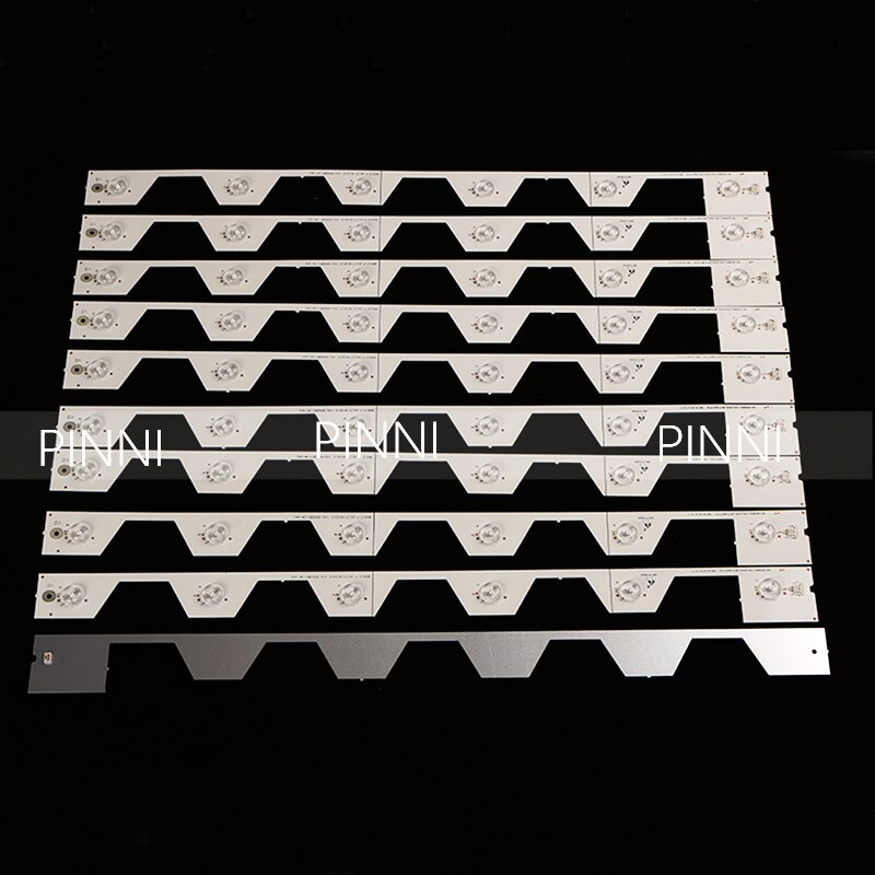 10Pc=1set FOR 55 inch TCL TV Backlight Bar TMT-55E5800-10X6-3030C-6S1P-W44 YHF-4C-LB5506-YH1 TCL L55E5800A-UD D55A620U