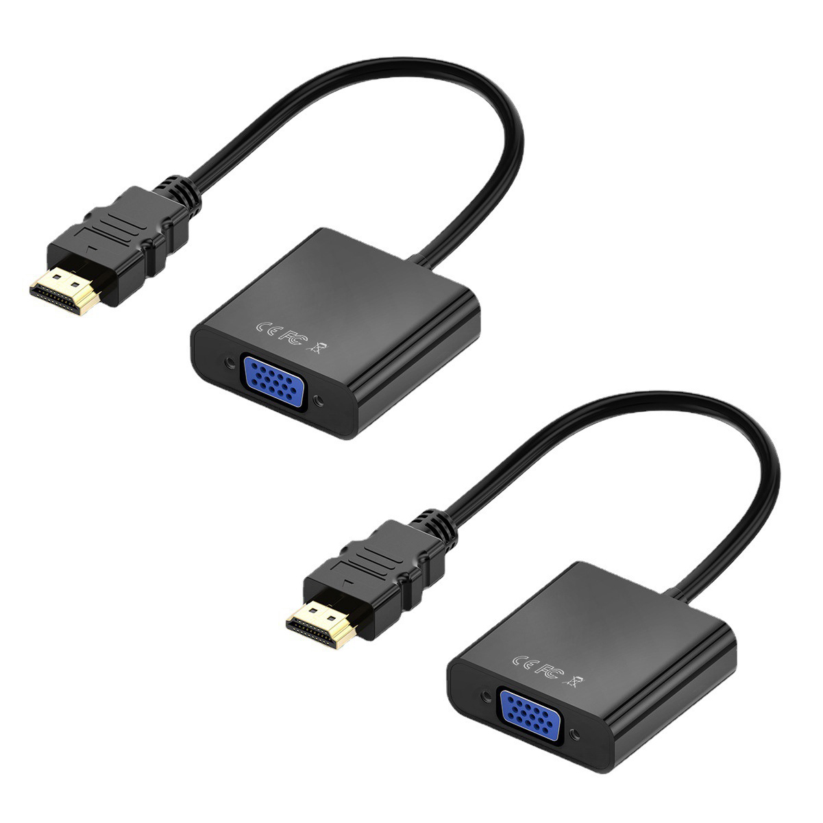 1080P HD Digital zu Analog Konverter Kabel HD Hafen zu VGA Adapter für Schreibtisch PC Laptop zu HDTV Monitor Projektor Anzeige: Weiß