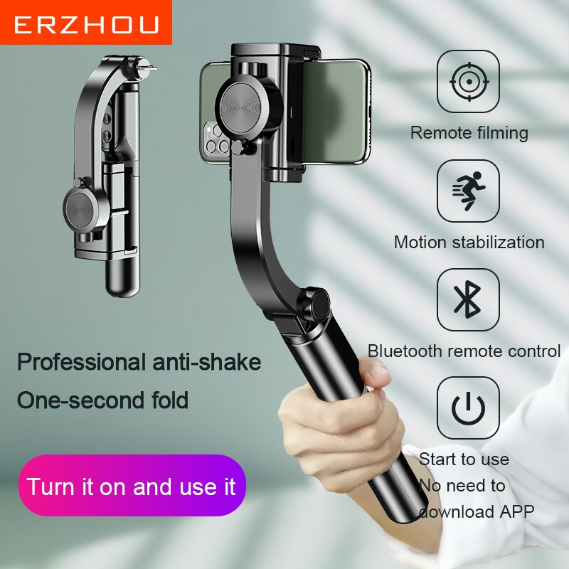 Phone Photo Video Stabilizer Handheld Gimbal Anti-Shake Selfie Stick Bracket Camera Shooting Sssistance Handheld Gimbal