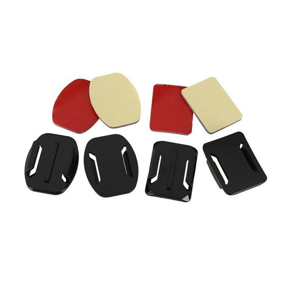 Support adhésif plat incurvé pour GoPro Hero 8, caméra d&#39;action noire, accessoires