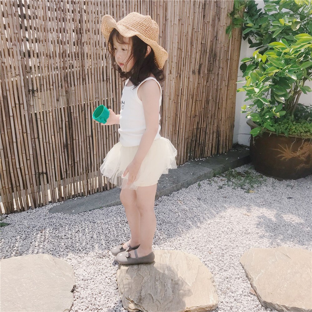 Culottes bouffantes d&#39;été pour bébés filles, pantalons courts de princesse, à volants, en maille, en coton, couvre-couche pour nourrissons