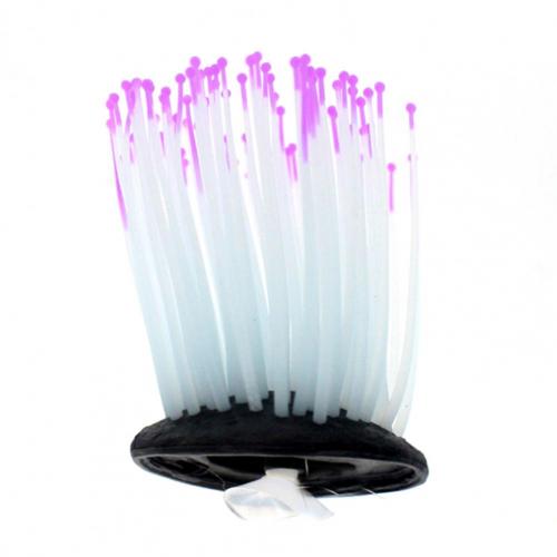 Fish Tank Landscaping Luminous Sea Artificial Plant Aquarium Decor Unique Simulation Plant Soft Decoration Small Ornaments: Purple