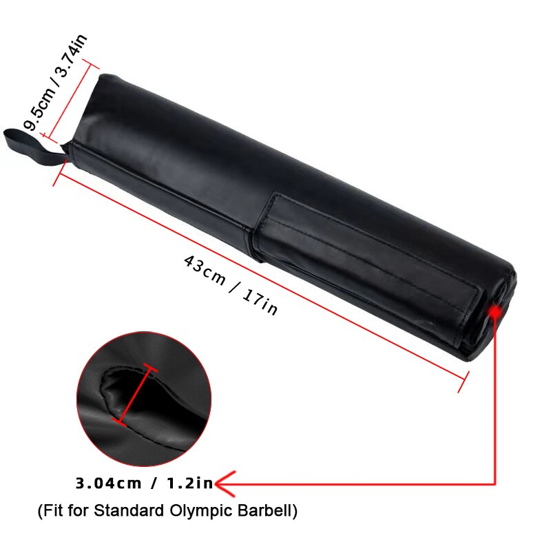 Hip Thrust Barbell Squat Pad Gym Weightlifting Training Neck Cover Shoulder Support Push Bar Protection Barbell Foam Pad: cylinder black