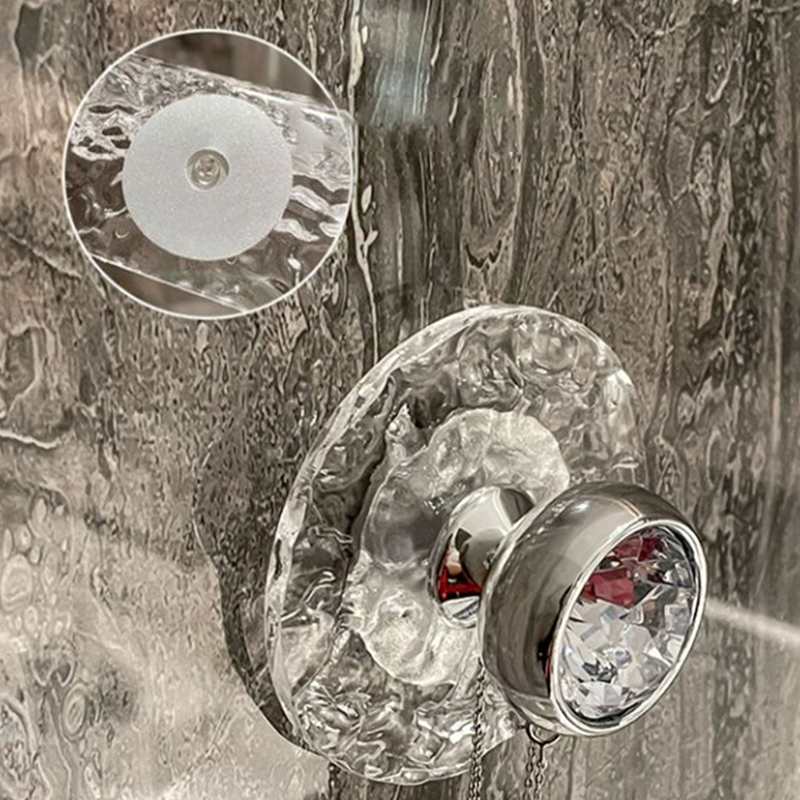 Acryl Badkamer Kristal Transparante Haak Muur Kleding Hanger Deur Handvat Handdoek Sleutel Sieraden Opberghaak Keuken Accessoires