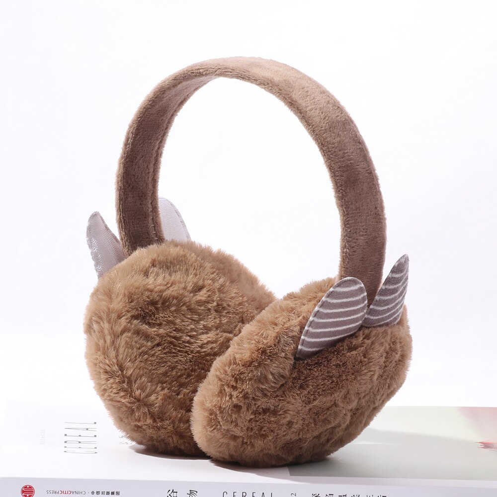 Winter Autumn Warm Faux Fur Earmuffs Cute Cat Ear Earflap Plush Earmuff for Girls Ladies Women Hairbands Ear Muffs