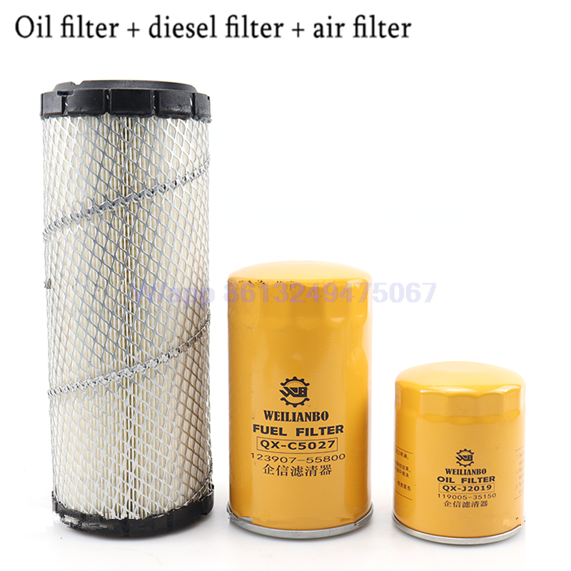 Für xcmg xe35u Bagger öl Diesel- Luftfilter Element Hydrauliköl Einlass Öl rücklauf Filter Element Pilot Filter Element Teile