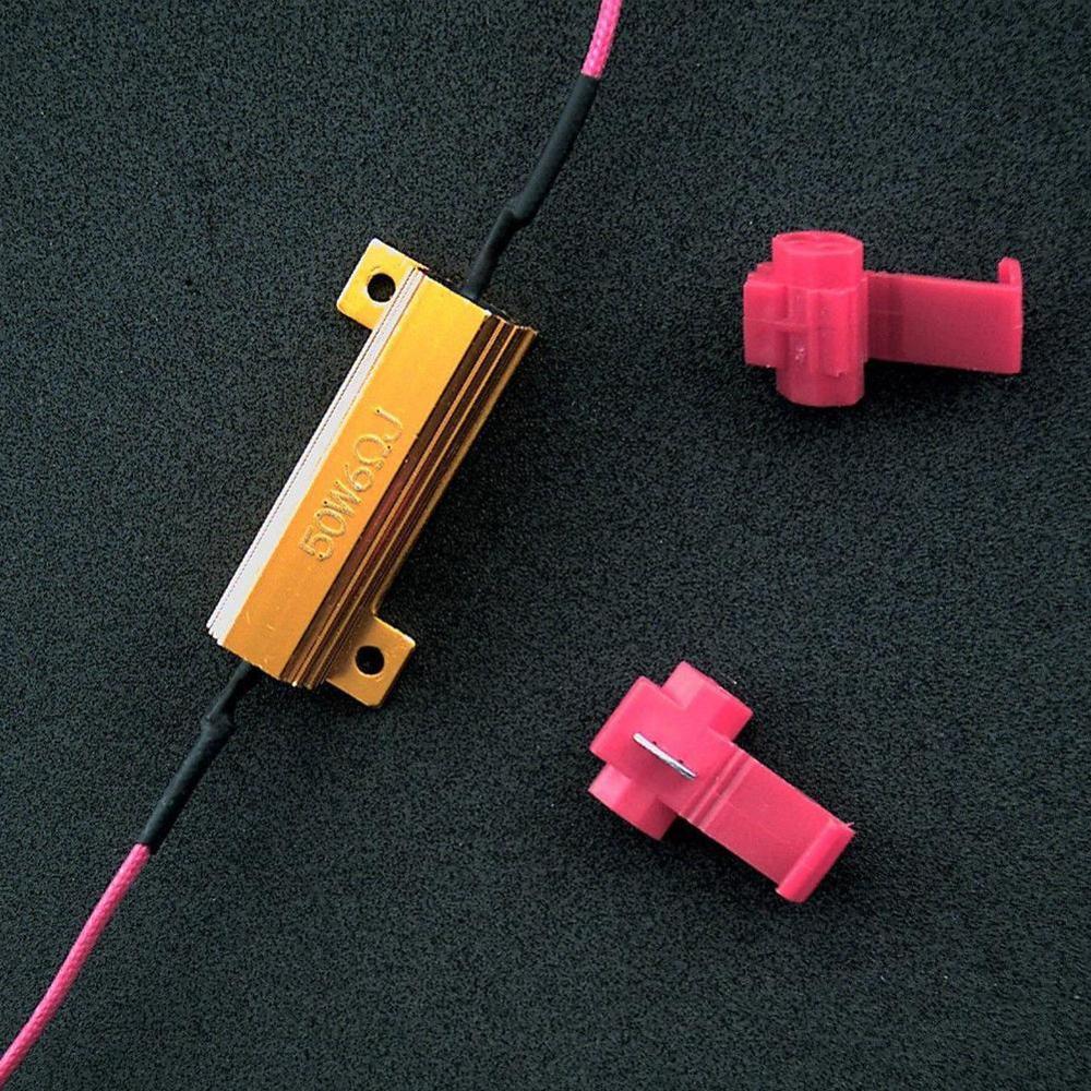 2 uds H7 50W 6Ω coche LED resistencia de carga controlador advertencia decodificador de cancelador luz Error libre 12V toda la serie de resistencia