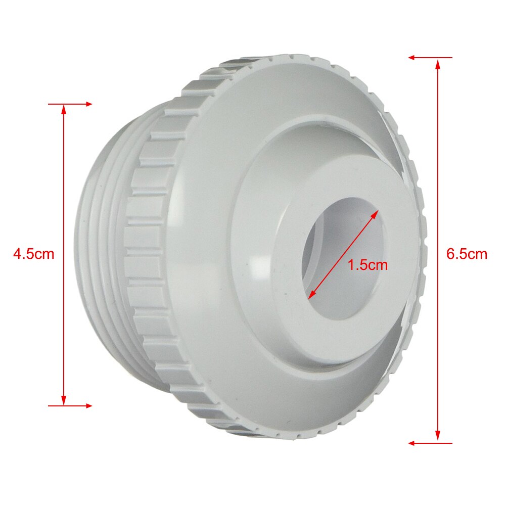 Universal Pool Pvc Nozzle Pool Spout Eyeball Fitting Spa Return Jet Fitting 1.5 Inch Water Outlet Gary