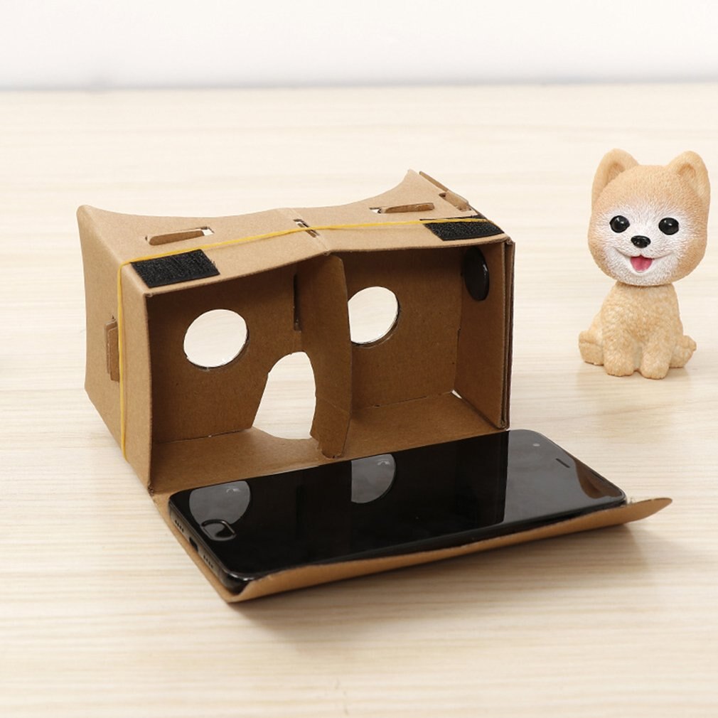 Gafas de cartón 3D para Google VR realidad Virtual para iPhone teléfono móvil alta configuración Tipo