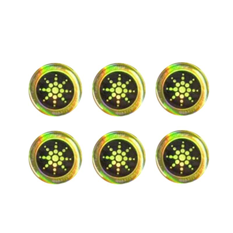 6Pcs/Set Round Shield Sticker Mobile Phone Stickers For Cell Phone from EMF Fusion Excel Anti Radiation Protection: 4NB402640-GD