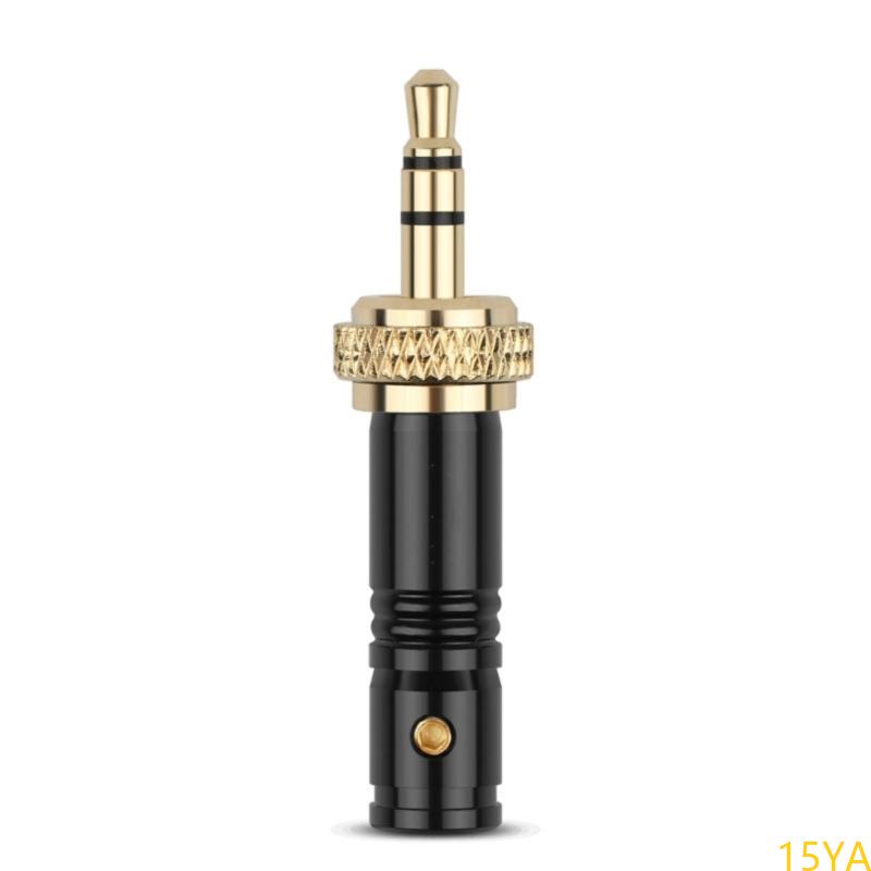 15ya 3.5mm stereo vergrendelbare audiostekkers met vergulde connector voor luidsprekers en versterkers, veelgebruikt: Wit
