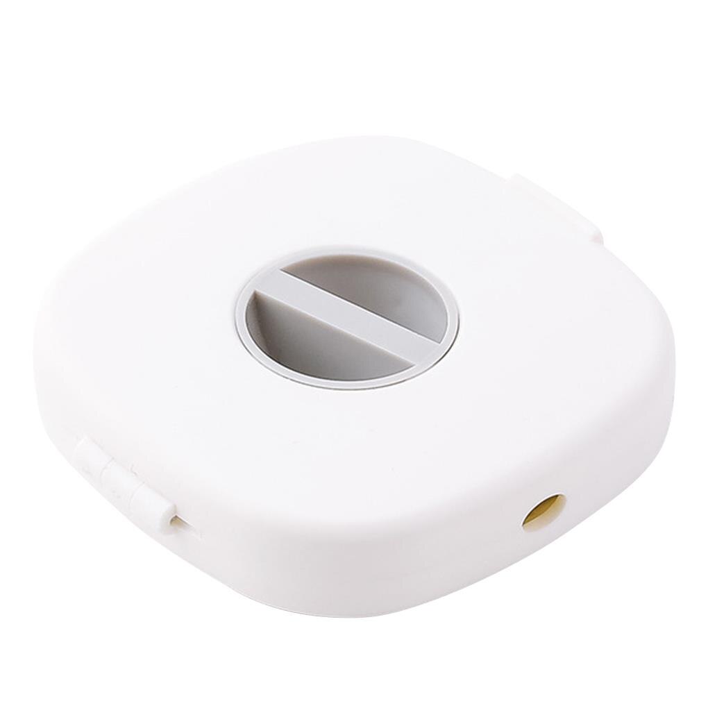 Data Cable Storage Box Multi Purpose Portable Rotatable Wire Winder with Mobile Phone Bracket Holder Cable Organizer Case: White