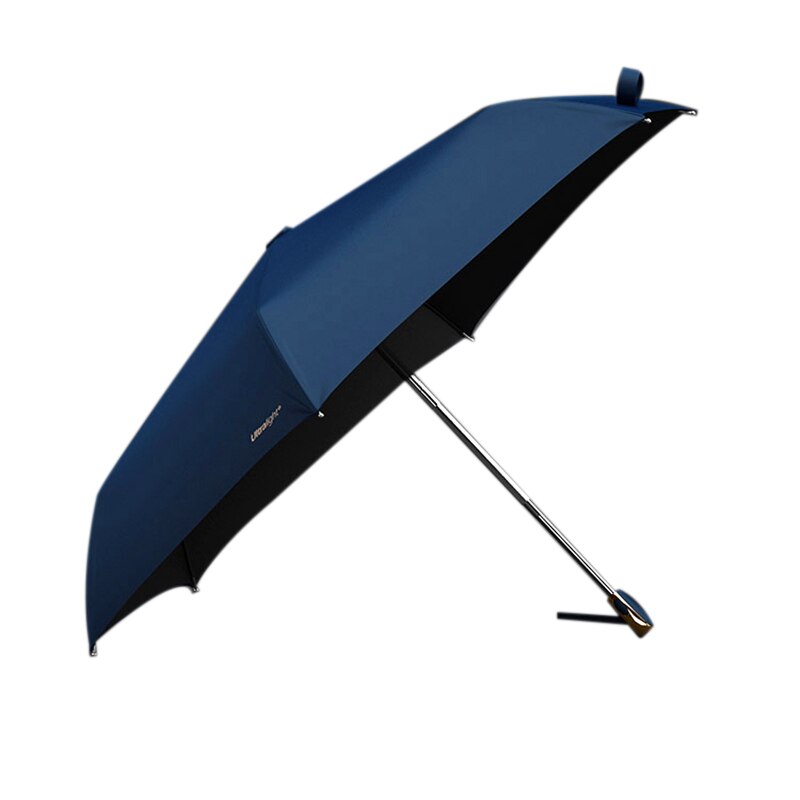 OLYCAT Ultralight Flat Automatic Umbrella Three-Fold Sunny Umbrella Portable Anti-UV Umbrella: Blue