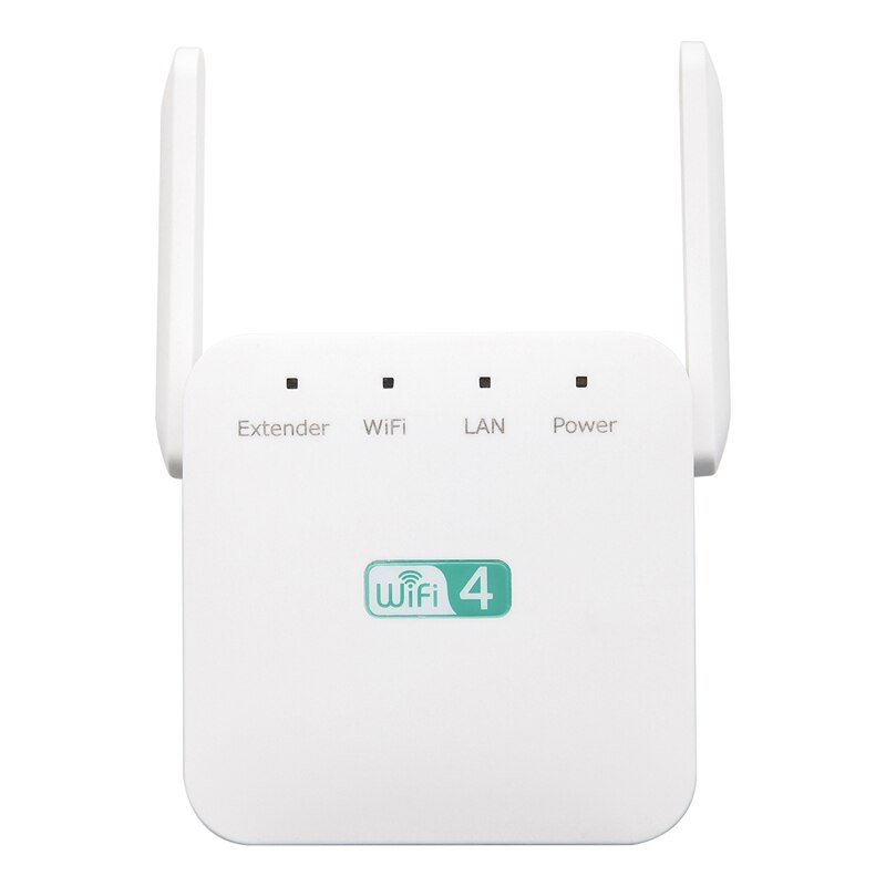 Wifi Signaal Extender, Thuis 300 Mbps Draadloze Repeater, Wifi Range Extender Signaalversterking Enhancer-Wit