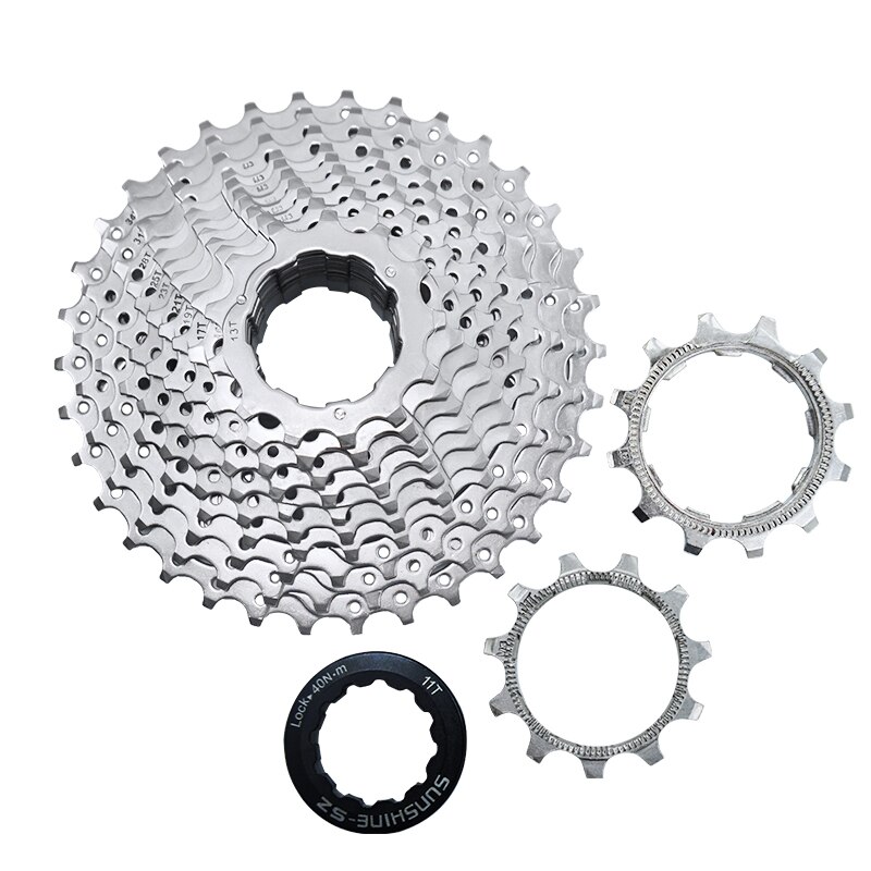 SONNENSCHEIN Rennrad 8/9/10/11 Geschwindigkeit Velocidade Fahrrad Kassette 11-23T/25T/28T/30T/32T/34T/36T Freilauf Kettenrad für SHIMANO
