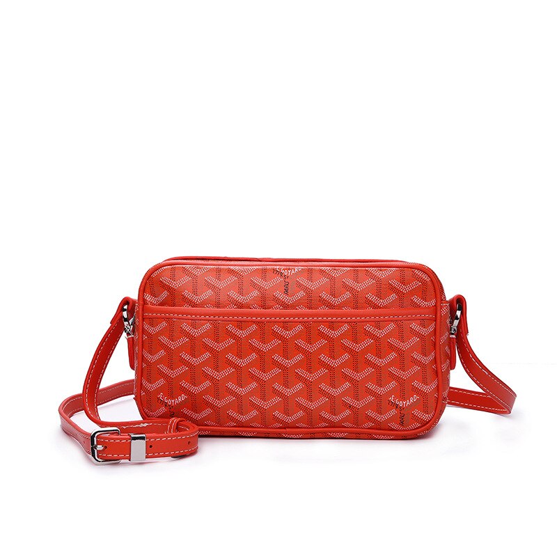 sac photo sac à bandoulière simple grande capacité unisexe diagonale sac petit sac carré: Orange