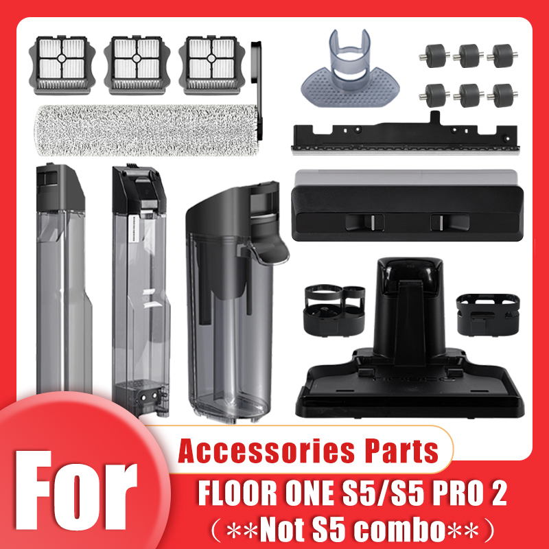 Accessori originali per Tineco pavimento uno S5/S5 pro 2 Serbatoio acqua secca e bagnata Rullo spazzola Portafiltro HEPA Parti per aspirapolvere