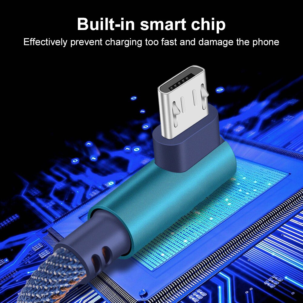 Olnylo Mikro USB Kabel 90 grad Schnelle Ladegerät Ladung Kabel für Huawei USB Kabel Mikro Daten Kabel für Samsung HTC Android Telefon