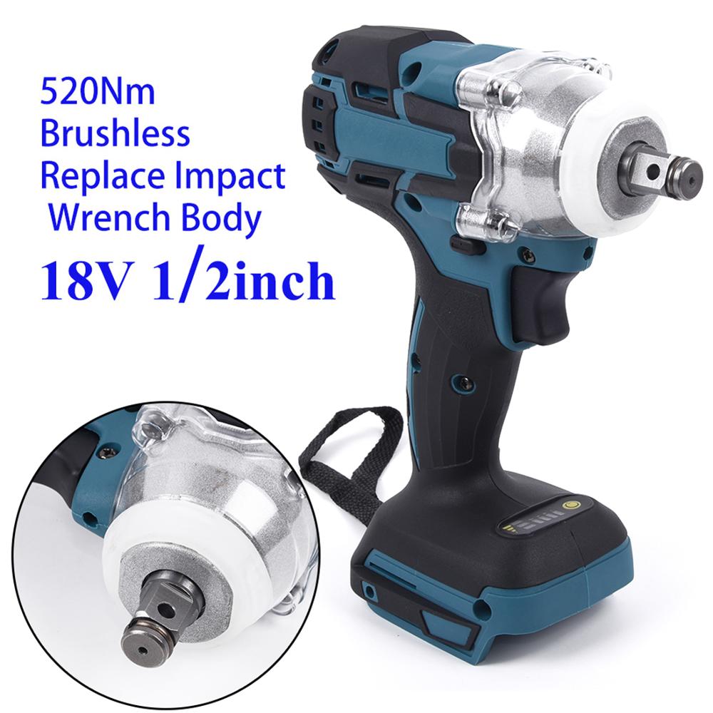 1280w borstlös elektrisk hammare sladdlös borrmaskin 19800 mah 240-520nm justerbar 0 ~ 3600 rpm 240-520nm vridmoment inget batteri för hemmagjord: Paket 4
