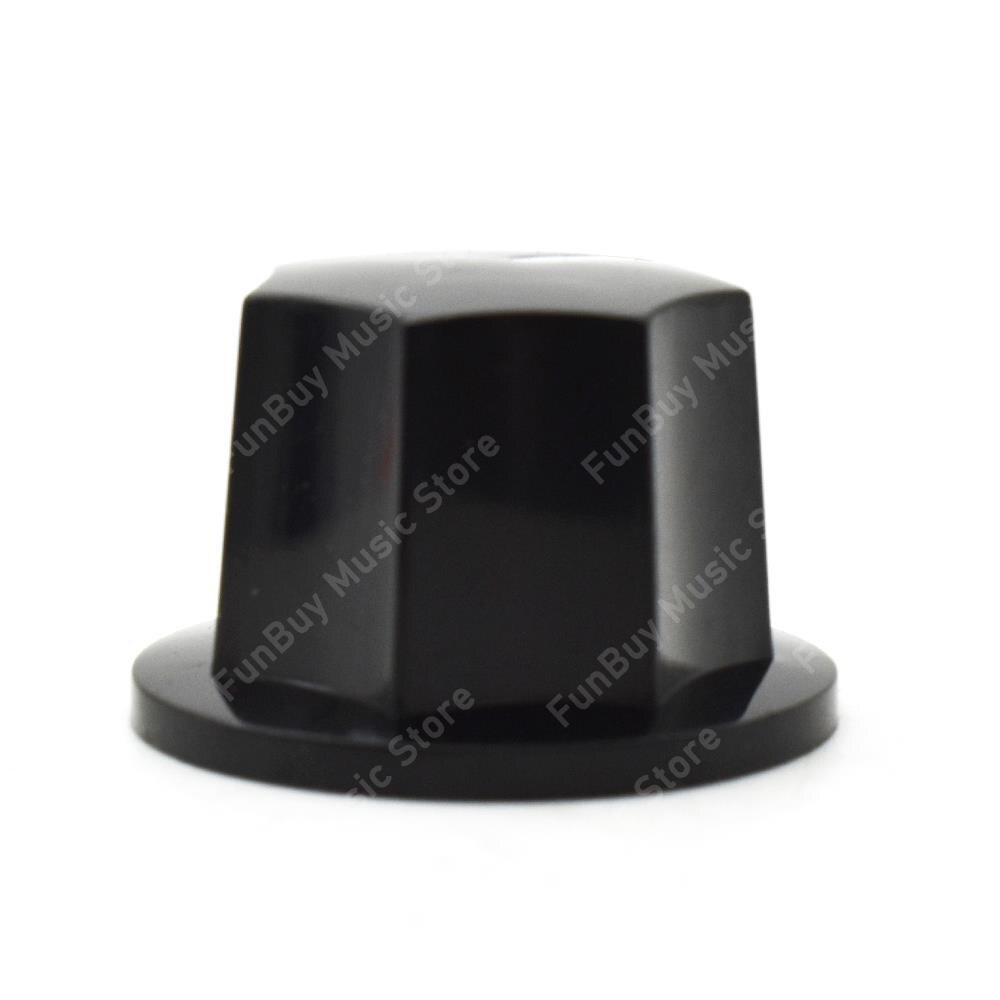 3Pcs Amp Volume Tone Control Knobs Plastic Black Vintage Style Jazz Bass Guitar Potentiometer Knob