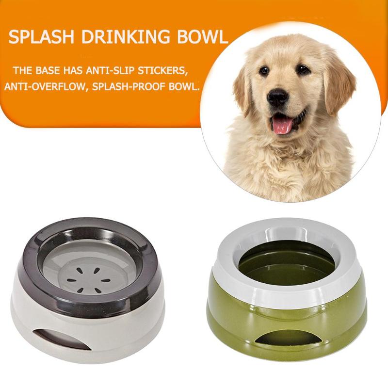 Cat Dog Splash Proof Drinking Bowl Puppy Food Drink Water Feeder Pets Supplies Lightness Portability Convenient Carrier