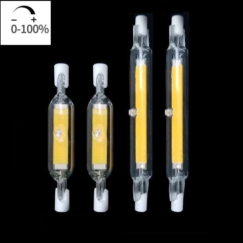 R7S Led-lampe COB Glas Rohr 78MM 20W 118MM 30W Ersetzen Halogen Lampe 80W J78 j118 Lamparda Diode Spot Licht AC 220V 230V 110V