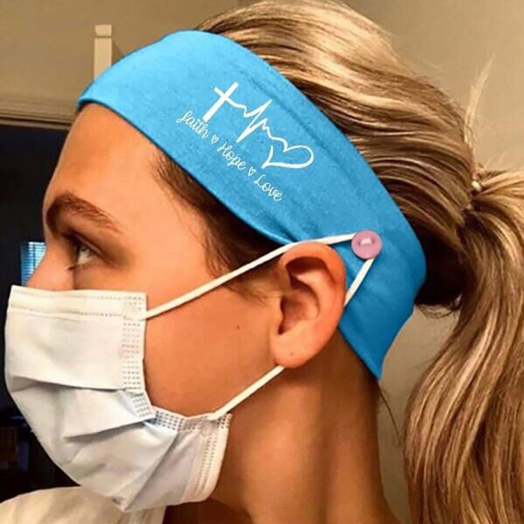 Haarband Mode Effen Haarband Dames Yoga Sport Brief Hoofdband Met Knop Yoga Workout Running Tulband Haar Accessoires