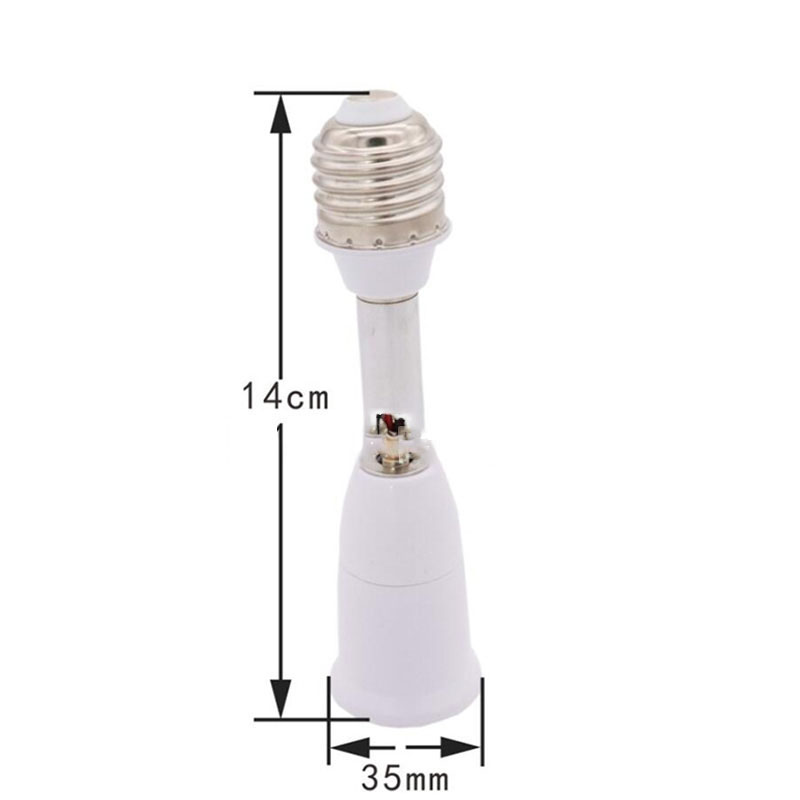 E27 To E27 LED light Lamp bulb Base Socket Screw Extension power Holder Converter Flexible E27-E27 Retardant Adapter V27: Gold